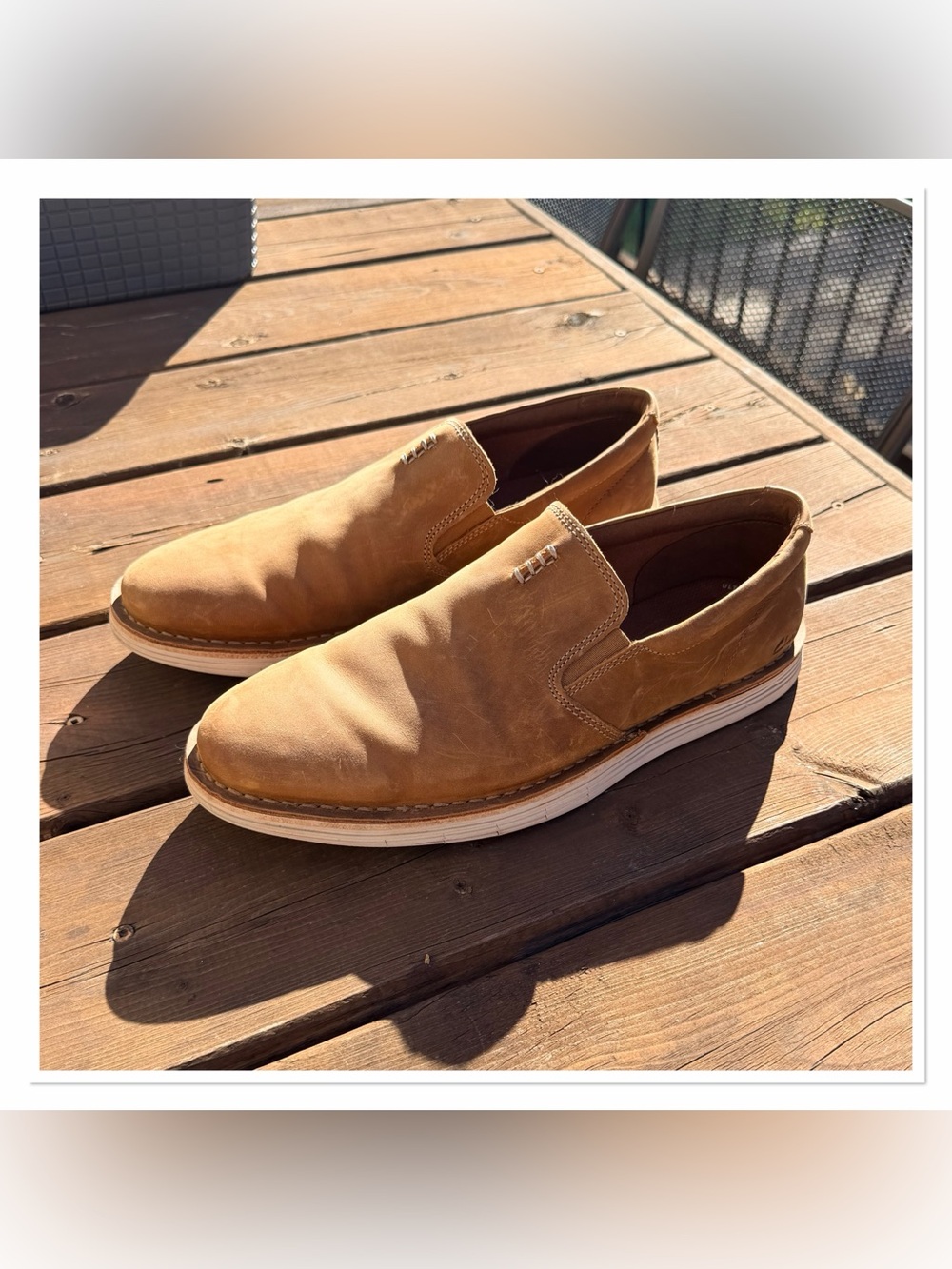 CLARKS Men’s Slip On Leather Shoes